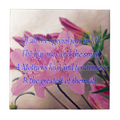 Moederdag-speciale vreugde tegeltje (Voorkant)