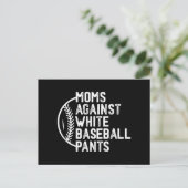 Moederdag Spel Dag Moeders Tegen Witte Honkbal P Briefkaart (Staand voorkant)