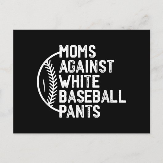 Moederdag Spel Dag Moeders Tegen Witte Honkbal P Briefkaart (Voorkant)