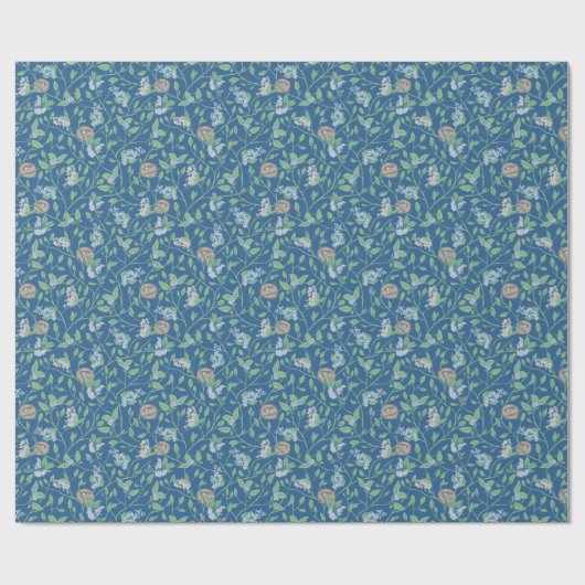 Moederdag Spring Garden Robin Eggs in Nest Cadeaupapier (Vlak)