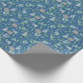 Moederdag Spring Garden Robin Eggs in Nest Cadeaupapier (Hoek)