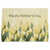 moederdag Spring Yellow Tulips Lg Groot Cadeauzakje (Voorkant)
