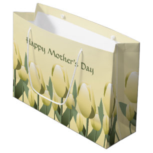 moederdag Spring Yellow Tulips Lg Groot Cadeauzakje