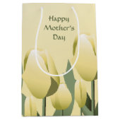 moederdag Spring Yellow Tulips Med Medium Cadeauzakje (Voorkant)