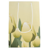 moederdag Spring Yellow Tulips Med Medium Cadeauzakje (Achterkant)