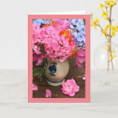 Moederdag, standaard witte enveloppen inbegrepen kaart (Gele Bloem)