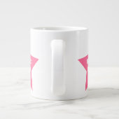 Moederdag Star Ma | Roze Star Jumbo-Mok Grote Koffiekop (Achterkant)