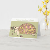  Moederdag Star Tortoise Kaart 8 (Gele Bloem)