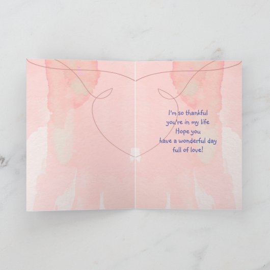 Moederdag Stepmoeder Bluebird Garden Bird Kaart (Binnen)