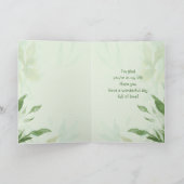 Moederdag Stepmoeder Chickadee Garden Bird Card Kaart (Binnen)