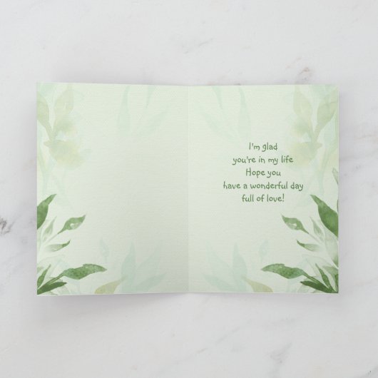 Moederdag Stepmoeder Chickadee Garden Bird Card Kaart (Binnen)