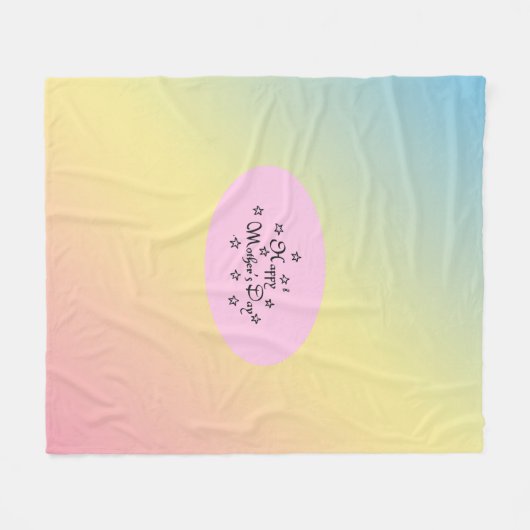 Moederdag ster - fleece deken (Voorkant (Horizontaal))