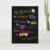 Moederdag | Sterk, Brave & Fearless Kaart (Voorkant)
