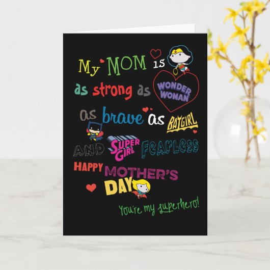 Moederdag | Sterk, Brave & Fearless Kaart (Gele Bloem)