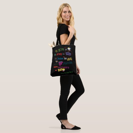 Moederdag | Sterk, Brave & Fearless Tote Bag (Op model)