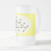 Moederdag sterren - matglas bierpul (Voorkant rechts)