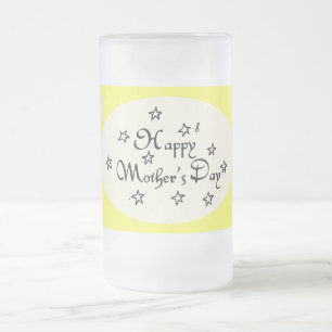 Moederdag sterren - matglas bierpul