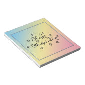 Moederdag sterren - notitieblok (Schuin)