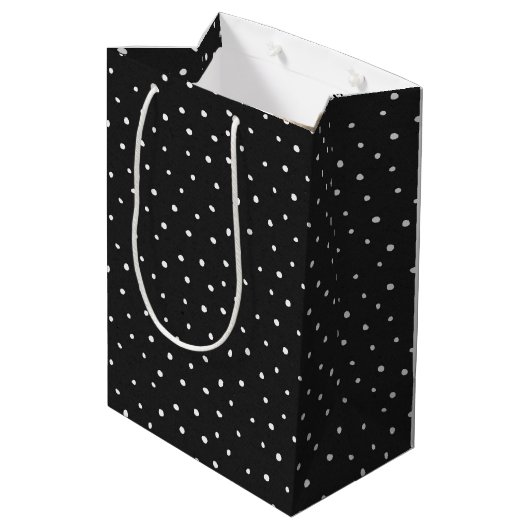 Moederdag Stick Girl met Daisies Medium Cadeauzakje (Achterkant Gekanteld)