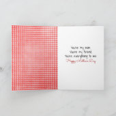 Moederdag Stick Girl met Daisy Friend Bouquet Kaart (Binnen)