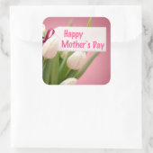 Moederdag Sticker met Floral Design (Tas)
