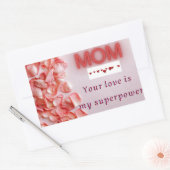 Moederdag sticker - Roos Petal Design (Envelop)