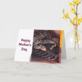 Moederdag - stierslang kaart (Gele Bloem)