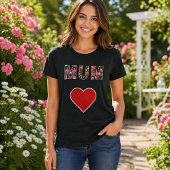 Moederdag Stijlvol Modern Bloemstuk Hart T-shirt