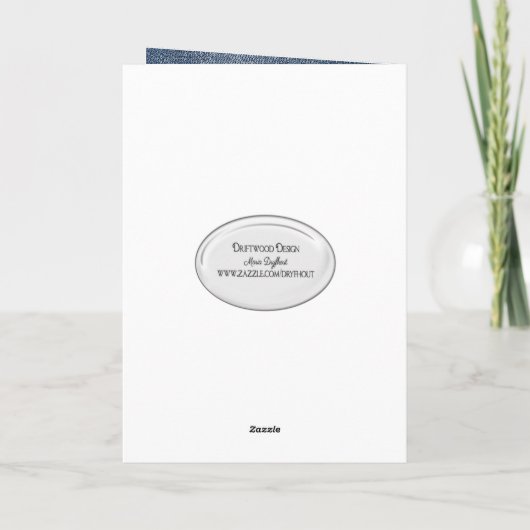 Moederdag stokpoppetje met vriendin en madeliefje kaart (Achterkant)