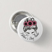 Moederdag Strike Roe tegen Wade Womens Rights T-Sh Ronde Button 3,2 Cm (Voorkant /achterkant)