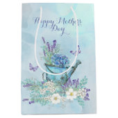 Moederdag Summertime Flowers & Butterflies Medium Cadeauzakje (Voorkant)