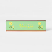 Moederdag Sunflower Custom Bureau Naambordje (Voorkant)