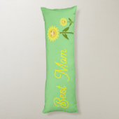 Moederdag Sunflower Custom Lichaamskussen (Achterkant (Verticaal))