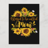 Moederdag Sunflower Ma Briefkaart (Voorkant)