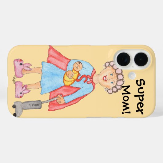 Moederdag Super Moeder Case-Mate iPhone Case (Achterkant (horizontaal))