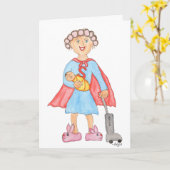 Moederdag Super Moeder Kaart (Gele Bloem)