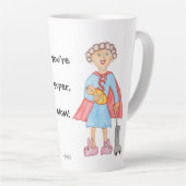 Moederdag Super Moeder Latte Mok (Rechterhoek)