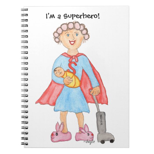 Moederdag Super Moeder Notitieboek (Voorkant)