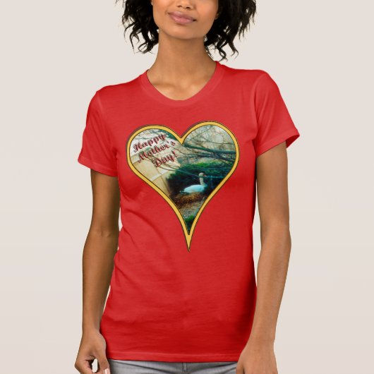 Moederdag Swan T-shirt (Voorkant)