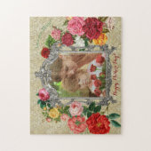 Moederdag Sweet Rozen Fancy Barokke Foto Lijst Legpuzzel (Verticaal)