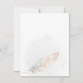 Moederdag Sympathy Card - Feather (Achterkant)