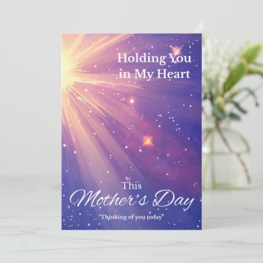 Moederdag Sympathy Card - Night Sky (Staand voorkant)