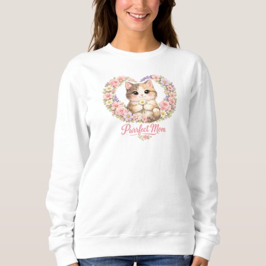 Moederdag T-Shirt voor Kat Moeders (Voorkant)
