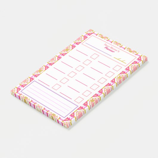 Moederdag Taakplanner Tracker Takenlijst Cadeau Post-it® Notes (Schuin)