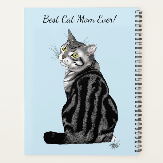 Moederdag Tabby Cat Planner (Achterkant)