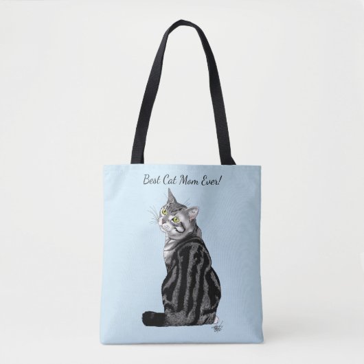 Moederdag Tabby Cat Tote Bag (Voorkant)