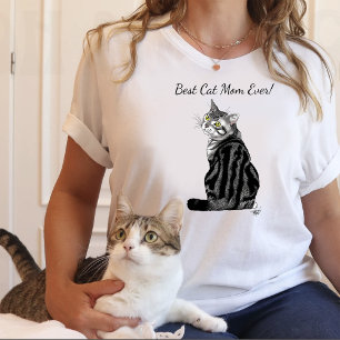 Moederdag Tabby Cat Tri-Blend Shirt
