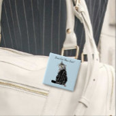 Moederdag Tabby Cat Vierkante Button 5,1 Cm