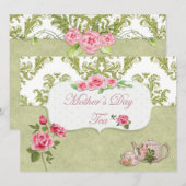 moederdag Tea Kaart (Voorkant / Achterkant)