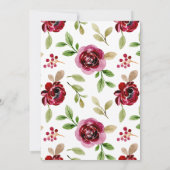 Moederdag Tea Party Invitation Kaart (Achterkant)